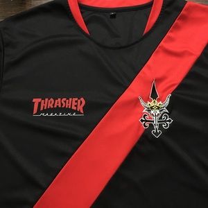 Limited special edition Thrasher soccer jersey